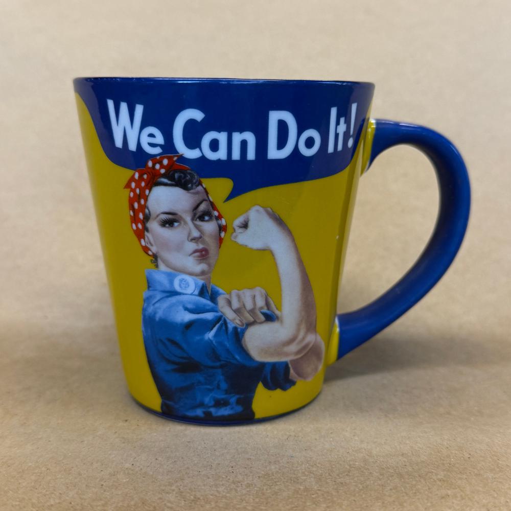 Rosie the Riveter We Can Do It Red Polka Dots Mug